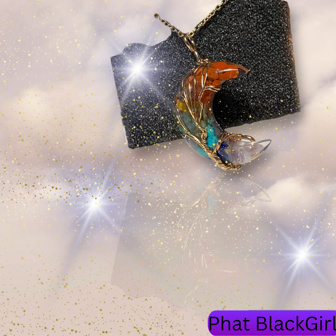 7 Chakras Crescent Moon